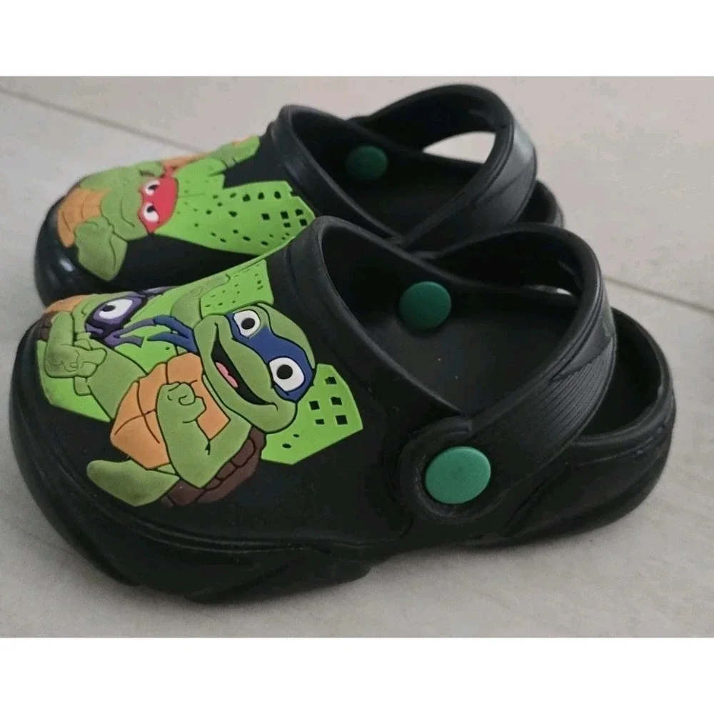 Nickelodeon Boys Ninja Turtles Mutant Mayhem Sandals Water Shoes Beach SZ 5-6